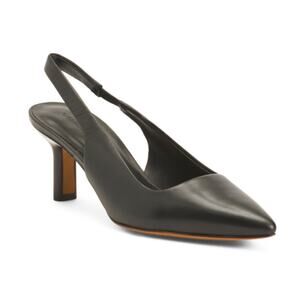 Vince Patrice black leather slingback heels size 8.5 NWT